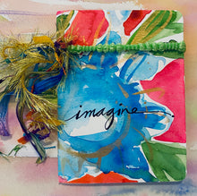 Load image into Gallery viewer, MINI JOURNAL/NOTEBOOK with original art  #J0002