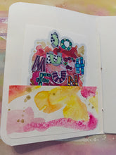 Load image into Gallery viewer, MINI JOURNAL/NOTEBOOK with original art #J0005 "Imagine"