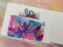 Load image into Gallery viewer, MINI JOURNAL/NOTEBOOK with original art #J0004