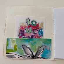 Load image into Gallery viewer, MINI JOURNAL/NOTEBOOK with original art #J0009
