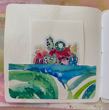 Load image into Gallery viewer, MINI JOURNAL/NOTEBOOK with original art #J0012