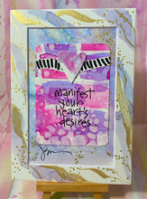 Load image into Gallery viewer, "GOOD VIBES" Real Art, Not a Print! "Manifest Your Heart's Desire"