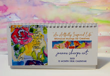 Load image into Gallery viewer, 2025 &quot;AN ARTFULLY INSPIRED LIFE&quot;  12 Month Desk Calendar &quot;CREATIVES&quot; VERSION
