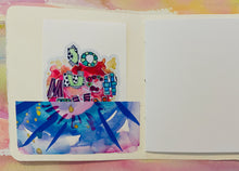 Load image into Gallery viewer, MINI JOURNAL/NOTEBOOK with original art  #J0001
