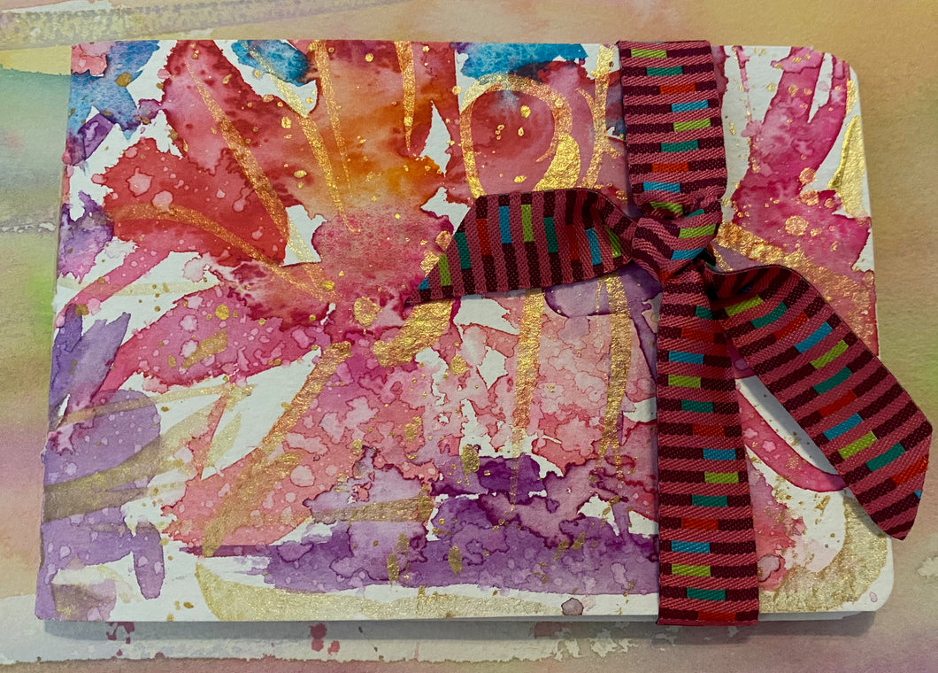 MINI JOURNAL/NOTEBOOK with original art #J0004