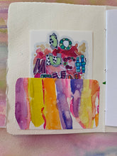 Load image into Gallery viewer, MINI JOURNAL/NOTEBOOK with original art #J0006

