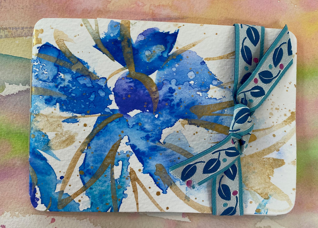 MINI JOURNAL/NOTEBOOK with original art #J0007