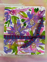 Load image into Gallery viewer, MINI JOURNAL/NOTEBOOK with original art #J0008
