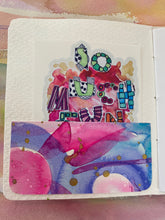 Load image into Gallery viewer, MINI JOURNAL/NOTEBOOK with original art #J0008
